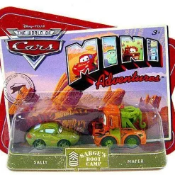 Buy 🤩 Disney / Pixar Cars The World of Cars Mini Adventures Sally & Mater Plastic Car 2-Pack [Sarge's Boot Camp] 🥰