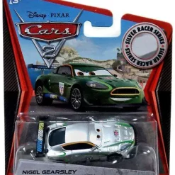 Best deal 🔔 Disney / Pixar Cars Cars 2 Silver Racer Series Nigel Gearsley with Metallic Finish Exclusive Diecast Car 🥰