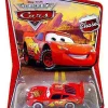 New 🎁 Disney / Pixar Cars The World of Cars Series 1 Lightning McQueen with Bumper Stickers Diecast Car 🤩