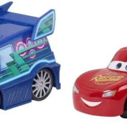 Best Pirce 😍 Disney / Pixar Cars Track Talkers DJ & Lightning McQueen Exclusive Vehicle 2-Pack 😀 -Disney Cars Shop talkerdjcqueen inset2