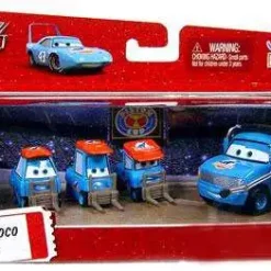 Best Pirce 👍 Disney / Pixar Cars The World of Cars Multi-Packs Team Dinoco Crew Exclusive Diecast Car Set 😉