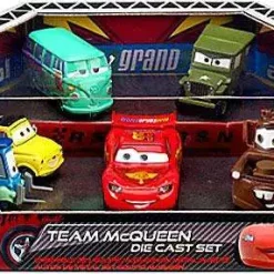 Brand new ✨ Disney / Pixar Cars Cars 2 Team McQueen Exclusive Diecast Car Playset 🎁