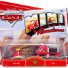 Promo 🥰 Disney / Pixar Cars The World of Cars Mini Adventures Radiator Springs Fire Department Plastic Car 2-Pack [Guido & Red] ❤️