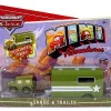 Buy 🔔 Disney / Pixar Cars The World of Cars Mini Adventures Sarge & Motorized Trailer Plastic Car 2-Pack 🔔