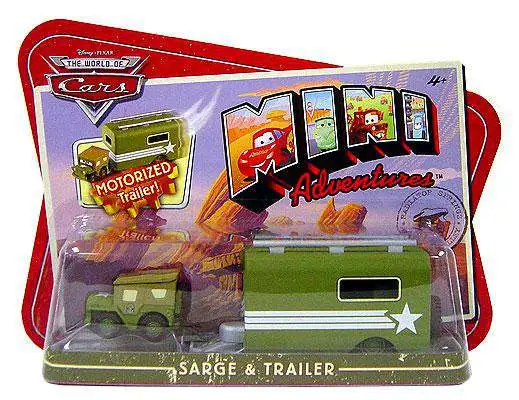 Buy π Disney / Pixar Cars The World of Cars Mini Adventures Sarge & Motorized Trailer Plastic Car 2-Pack π 1 Buy π Disney / Pixar Cars The World of Cars Mini Adventures Sarge & Motorized Trailer Plastic Car 2-Pack π