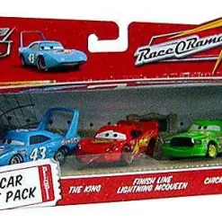 Outlet 👏 Disney / Pixar Cars The World of Cars Multi-Packs Finish Line 3-Car Gift Pack Diecast Car Set 🎉