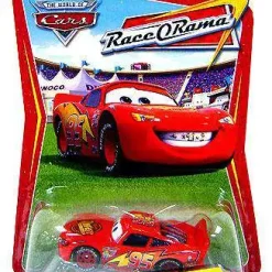 Deals 😀 Disney / Pixar Cars The World of Cars Race-O-Rama Bug Mouth Lightning McQueen Diecast Car #7 🔔