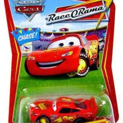 Budget 🥰 Disney / Pixar Cars The World of Cars Race-O-Rama Impound Lightning McQueen Diecast Car #73 [Chase, Damaged Package] ⭐