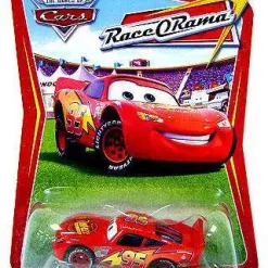 Flash Sale 🥰 Disney / Pixar Cars The World of Cars Race-O-Rama Lightning McQueen Diecast Car #1 [Damaged Package] 🤩
