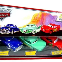 Best reviews of 🎉 Disney / Pixar Cars The World of Cars Story Tellers Doc Hudson, Flo & Sponsorless McQueen Diecast Car 3-Pack ⌛