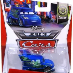 New 😀 Disney / Pixar Cars The World of Cars Series 2 DJ with Flames Diecast Car #4 of 8 🌟